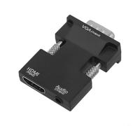 Adaptateur HDMI-VGA actif pour ordinateur portable PC (Noir)