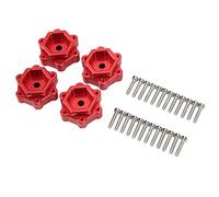 Adaptateur Hexagonal DE Roue à 2 Paires, RC Aluminium Léger 5 Mm ACCESSOIR DE CONVERTISSE (Rouge)