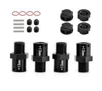 Adaptateur hexagonal de roue en aluminium élargi + pièces RC 13 mm pour ARRMA 1/8 Kraton Outcast Fireteam Typhon, 1/7 Bigrock Mojave Infraction Felony Limitless RC Car, noir