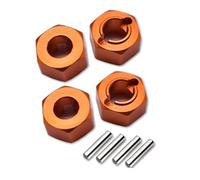 Adaptateur Hexagonal de Roue en métal de 5 mm d'épaisseur LOS212011 for L-OSI 1/18 Mini-T 2.0 2WD for Stadium Truck LOS01019 LOS1056 LOS01015(Orange)