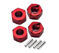 Adaptateur Hexagonal de Roue en métal de 5 mm d'épaisseur LOS212011 for L-OSI 1/18 Mini-T 2.0 2WD for Stadium Truck LOS01019 LOS1056 LOS01015(Rot)