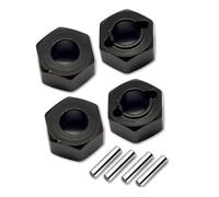 Adaptateur Hexagonal de Roue en métal de 5 mm d'épaisseur LOS212011 for L-OSI 1/18 Mini-T 2.0 2WD for Stadium Truck LOS01019 LOS1056 LOS01015(Zwart)