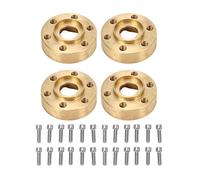 Adaptateur hexagonal pour moyeu de roue RC, 4 pièces, poids de roue en laiton antirouille de 1,9 et 2,2 pouces pour crawler RC, compatible avec les roues SCX10 Gen8 VP, (je mange)