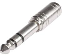 Adaptateur Hicon HI-JS6JS3-MF [1x Jack mâle 6.35 mm - 1x Jack femelle 3.5 mm] argent