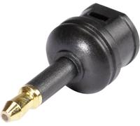 Adaptateur Hicon POF-711 [1x Toslink femelle (ODT) - 1x optique mâle 3.5 mm] noir