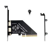 Adaptateur hôte PCIe 4.0X8 vers SFF 8612 8612 Carte d'extension 2 ports pour connexion rapide de disque solide Adaptateur hôte PCIe
