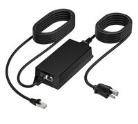 Adaptateur HP Poly PoE++ 65W 2.5G avec câble CAT6A de 3,66 m et cordon d'alimentation