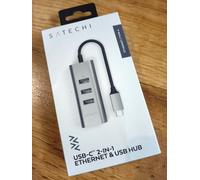 Satechi Type-C 2-in-1 3 Port USB 3.0 Hub & Ethernet space gray - ST-TC2N1USB31AM