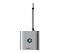 Adaptateur Hub 8W1 Orico, Hdmi 4K + 3X Usb-A 3.0, Usb-C, 100W Pd + Sd/Tf