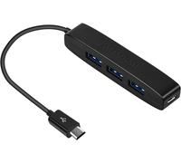 Adaptateur Hub Micro USB OTG 3 Ports (3 Ports USB + Port d'alimentation) pour Fire Stick 4K, Playstation Classic, Raspberry Pi Zero, Sega Genesis Mini et Plus Encore ¿ Noir