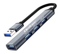 Adaptateur hub Qoltec USB 3.0 4 en 1 | 4 ports USB 3.0