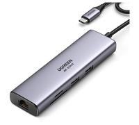 Adaptateur hub UGREEN Revodok CM512, USB-C vers 2 ports USB 3.0, HDMI, RJ45, SD/