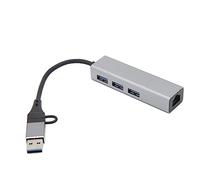Adaptateur Hub USB C, Convertisseur Multiport USB 2 en 1 Fonctionnement simultané pour 8 7 10 11