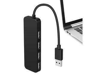 Adaptateur hub USB - Splitter USB 3.0 multiport pour ordinateur portable, hub d'extension de transfert de données haute vitesse compatible avec PC de bureau, Memory Stick, outil fiable de lung