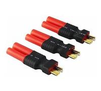 Adaptateur HXT 4mm vers T-Plug Mâle pour Batteries LiPo Connecteur sans Fil Idéal pour Modélisme, Hélicoptères RC, Stéréo de Voiture Polyester G