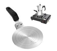Adaptateur Induction 13cm, Disque Plaque pour Induction Adaptateur, Diffusion de Chaleur en Acier, Adaptateur Plaque Induction pour Moka Cafetières