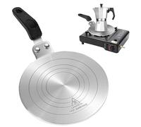 Adaptateur Induction 20cm, Disque Plaque pour Induction Adaptateur, Diffusion de Chaleur en Acier, Adaptateur Plaque Induction pour Moka Cafetières