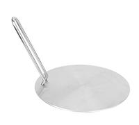 Adaptateur Induction 22cm, Plaque de Diffuseur de Chaleur en Acier Inoxydable Adaptateur de Cuisinière à Induction avec Plaque de Radiateur de Disque de Poignée pour Tables de Cuisson