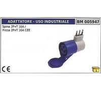 Adaptateur Industriel Fiche 2 Poly + Sol 16A Prise Cee 005947