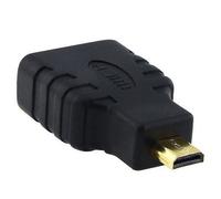 Adaptateur - INECK - Micro HDMI vers HDMI - Micro HDMI mâle Type D - HDMI femelle - Noir