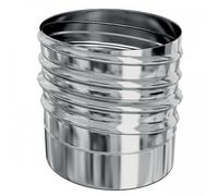 Adaptateur inox à visser sur tubage flexible Ten Liss Ø130-138 - diamètre poêle M130 TEN