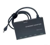 Adaptateur Internet par satellite, injecteur d'alimentation par Ethernet avec 4 ports RJ45, entrée 12-57 V pour routeur Starlink Gen3/V4/Mini Mesh (5,6 m)