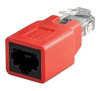 Adaptateur inverseur RJ45 - Wentronic - CAT 5 RJ45 1xM 1xF - Rouge