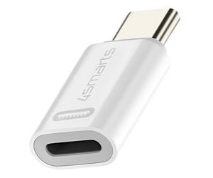 Adaptateur iPhone Lightning vers USB-C Power Delivery 27W Lot de 2 4smarts Blanc
