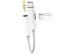 Adaptateur Jack 3,5 mm vers USB C pour iPhone15 Splitter Chargeur Audio Type C 60W pour Apple pour iPad Compatible avec Samsung Convertisseur Charge Voiture Câble AUX Écouteurs Dongle Port Connecteur