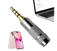 Adaptateur jack audio - Adaptateur casque stéréo multifonction 3,5 mm | Adaptateur auxiliaire à 4 sections pour équipement audio, téléphones portables, ordinateurs