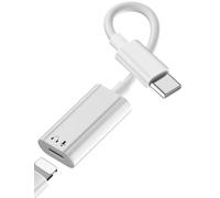 Adaptateur Jack Audio USB C vers Lightning pour iPhone 16e 17 Pro Max Plus iPad 10,Type C vers Lightning Adaptateur AUX Audio Casque avec DAC Puce pour iPad Pro Mini 6 Air 4th Air 5th A56 A36 A55 A35