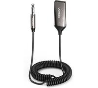 Adaptateur Jack Bluetooth 5.3 Pour Voiture Récepteur Aux 3.5Mm Et Usb Pour Autoradio Enceinte Haut Parleur Amplificateur, Appel Mains Libres (Gris Foncé)[HDM5232314]