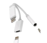 Adaptateur Jack Lightning Vers 3.5mm Casque Et Chargeur Connecteur écouteurs Pour Apple Pour IPhone 14 13 Pro Pour IPad Air Prise AUXiliaire Audio Splitter Câble Téléphone Voiture Musiques Accessoires