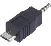 Adaptateur Jack mâle 2.5 mm vers USB 2.0 mâle Micro-B pour noir 1 pc(s)