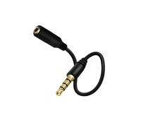 Adaptateur Jack Mâle 3.5mm vers Jack Femelle 3.5mm Son de Qualité 90mm Noir
