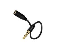 Adaptateur Jack Mâle 3.5mm vers Jack Femelle 3.5mm Son de Qualité 90mm Noir