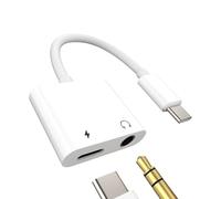 Adaptateur jack USB C 3,5 mm pour écouteurs vers type C - Câble de charge - 2 en 1 - Prise auxiliaire - Pour Sumsung Galaxy S22 Ultra S21fe Z Flip 4 A53 Apple iPad Pro Huawei P20 P30 P40 Xiaomi Pad