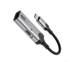 Adaptateur jack USB C en aluminium - Câble en nylon - 15 cm - Pour | Compatible avec les appareils de type C, idéal pour les déplacements, la voiture, l'avion, le train, le compagnon de voyage