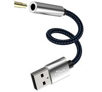 Adaptateur Jack USB pour Audio Externe PC PS5 Câble Aux Casque 3,5 mm Convertisseur 3,5 mm Microphone Auto pour iPhone Ordinateur Portable Compatible pour Samsung NSBZHJ-3.5