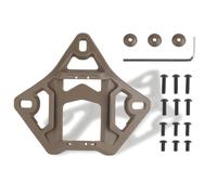 Adaptateur JVN pour Casque, Support pour Caméra de Sport Support pour Lunettes de Vision Nocturne à 3 Trous pour Casque Airsoft(Brown)