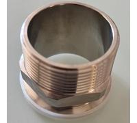 Adaptateur KF50/NW50 à 2 "NPT mâle en acier inoxydable, 2 pièces, raccords de connexion sous vide résistants à la chaleur et à la(1 in KF-40)