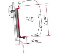 Adaptateur KIT HIGH ROOF WESTFALIA pour stores F45S Fiamma