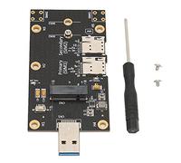 Adaptateur Kuuleyn M.2 vers USB 3.0 avec Double Emplacement pour Carte SIM, connecteur à Pression pour Module 3G/4G/5G d'ordinateur à Double Emplacement pour Carte SIM