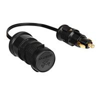 Adaptateur Lampa Prise Allume-Cigare DIN 12/24 V Max. 8 A | Sortie connecteur standard avec cache