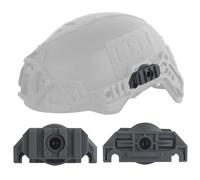 Adaptateur Lampe pour Casque, Support Latéral Picatinny Rotatif 360°, Extension 3 Fentes, Installation Rapide, pour Casques à Rail(Gray)