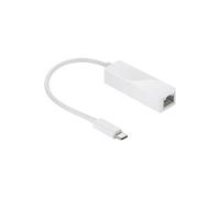 Goobay Adaptateur LAN vers USB Type-C 66255 – RJ45 Gigabit – Blanc