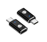 Adaptateur Li-ghting USB C Support Pd 35w, 2 adaptateurs Li-ghting vers USB - C, Compatible avec Les appareils de Type C tels Que Phone 15 Series/Sa-msung, Charge Rapide, Design Noir