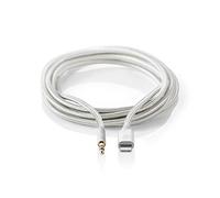 Adaptateur Lightning - Apple Lightning à 8 Broches - 3.5 mm Mâle - Plaqué Or - 1.00 m - Rond - Nylon