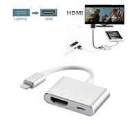Adaptateur Lightning AV numérique pour iPhone 8-8 Plus- 7 Plus-7 8 broches iPhone vers adaptateur HDMI 1080p-support iSO11 ou plus