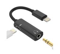 Adaptateur Lightning Chargeur 2 en 1 Accessoires 3,5 mm Jack Casque pour Apple iPhone 14 13 12 11 Pro Max 7 8Plus X SE XR pour iPad Air Aux Câble Casquettes Répartiteur Écouteurs Charge Headphone